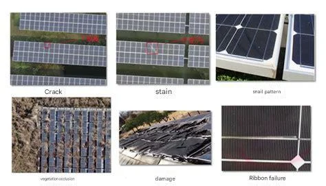 Types of damage to solar panels